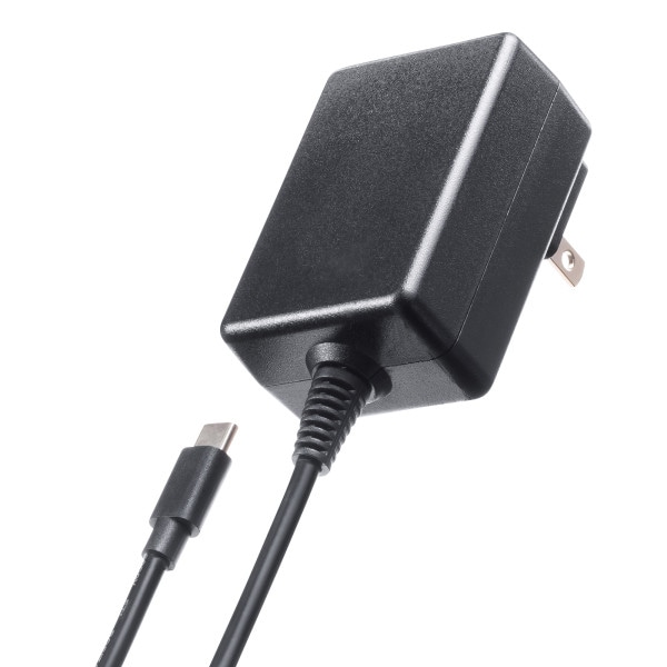 サンワサプライ USB Type-C ケーブル一体型AC充電器 5V/3A ACA-IP103BK 1個(ご注文単位1個)【直送品】