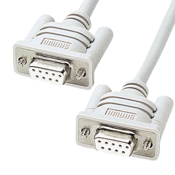 サンワサプライ RS-232Cケーブル モデム・TA用 0.75m KRS-433XF-07K 1個（ご注文単位1個）【直送品】