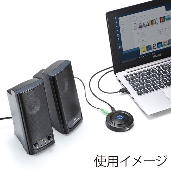 サンワサプライ WEB会議高感度USBマイク MM-MCUSB33 1個(ご注文単位1個)【直送品】