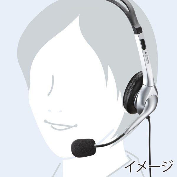 サンワサプライ マルチメディア PCヘッドセット MM-HS507NCN 1個（ご注文単位1個）【直送品】