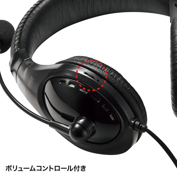 サンワサプライ 4極対応ヘッドセット ブラック MM-HS401BK 1個（ご注文単位1個）【直送品】