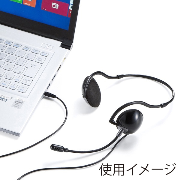 サンワサプライ 4極対応ヘッドセット ブラック MM-HS403BK 1個（ご注文単位1個）【直送品】