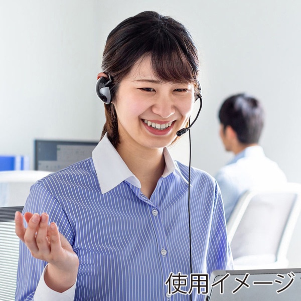 サンワサプライ 4極対応ヘッドセット ブラック MM-HS403BK 1個（ご注文単位1個）【直送品】