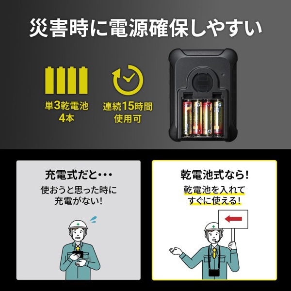 サンワサプライ 防水 ハンズフリー拡声器スピーカー MM-SPAMP6 1個(ご注文単位1個)【直送品】