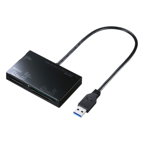 サンワサプライ USB3.0 カードリーダー ADR-3ML35BK 1個（ご注文単位1個）【直送品】