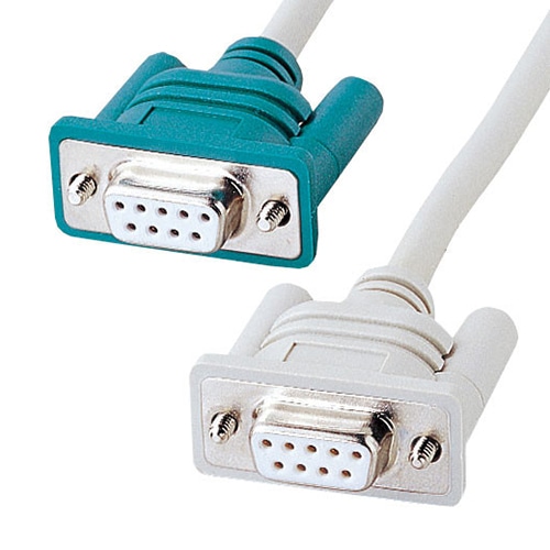 サンワサプライ RS-232Cケーブル モデム・TA用 2m KR-M2 1個（ご注文単位1個）【直送品】