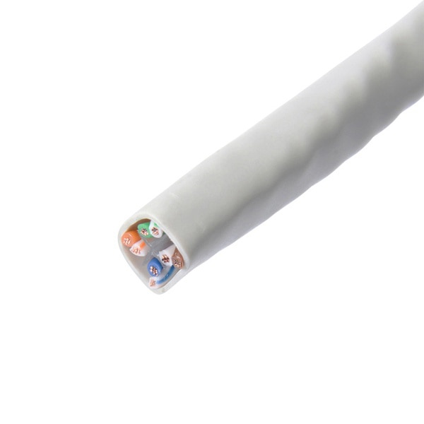 サンワサプライ PoE対応LANケーブル カテゴリ6 ケーブルのみ 200m ライトグレー KB-T6POE-CB200 1個（ご注文単位1個）【直送品】