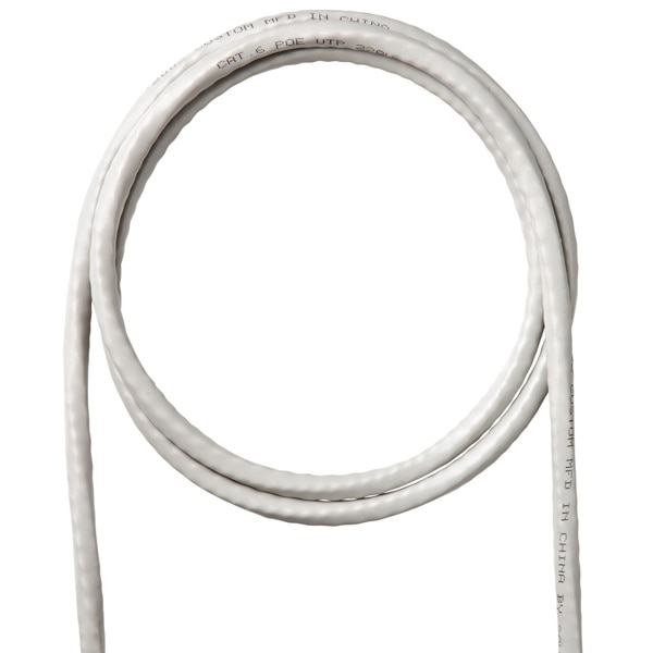 サンワサプライ PoE対応LANケーブル カテゴリ6 ケーブルのみ 200m ライトグレー KB-T6POE-CB200 1個（ご注文単位1個）【直送品】