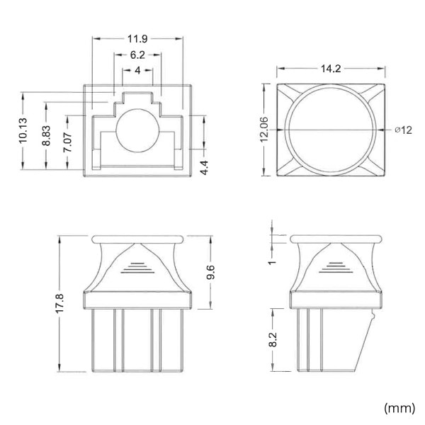 サンワサプライ RJ-45ダストカバー ADT-RJDST2 1個(ご注文単位1個)【直送品】