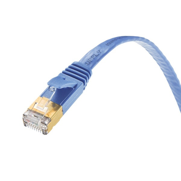 サンワサプライ フラットLANケーブル カテゴリ7 10m ブルー KB-FL7-10BLN 1個（ご注文単位1個）【直送品】