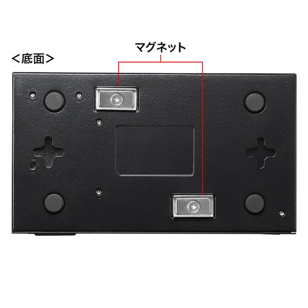 サンワサプライ ギガ対応スイッチングハブ ループ検知機能付き 5ポート LAN-GIGAH5L 1個（ご注文単位1個）【直送品】