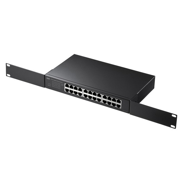サンワサプライ ギガ対応スイッチングハブ ループ検知機能付き 24ポート LAN-GIGAH24L 1個(ご注文単位1個)【直送品】
