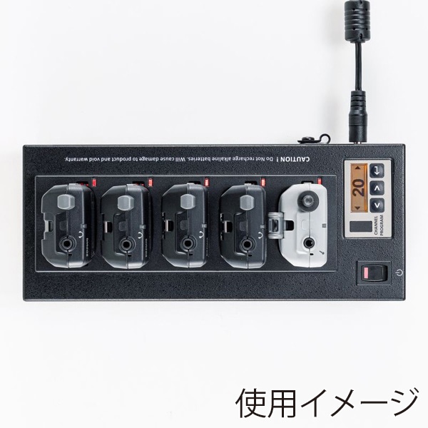 サンワサプライ ワイヤレスガイド用充電器 5台用 MM-WGS2-CL5 1個(ご注文単位1個)【直送品】