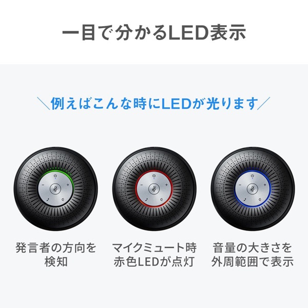 サンワサプライ Bluetooth 会議スピーカーフォン MM-BTMSP1 1台（ご注文単位1台）【直送品】