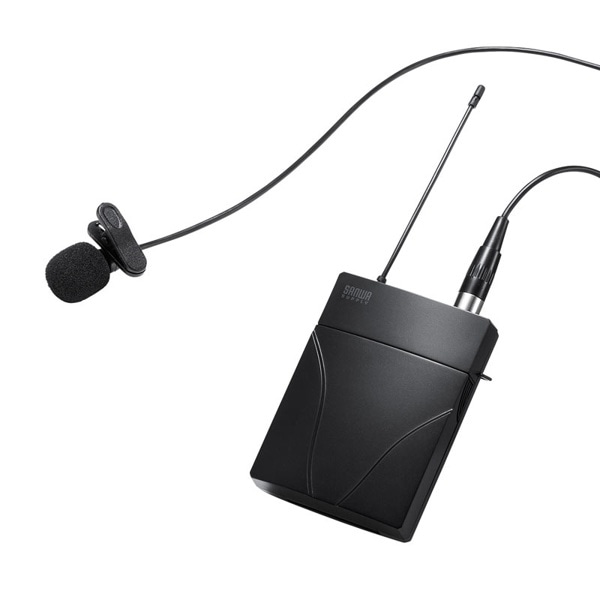 サンワサプライ ワイヤレスピンマイク MM-SPAMP8WPM 1個(ご注文単位1個)【直送品】