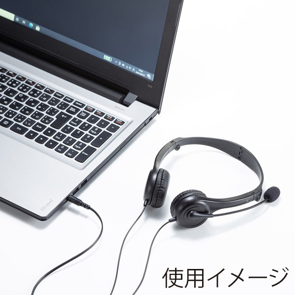 サンワサプライ 4極対応ヘッドセット ブラック MM-HS407BK 1個（ご注文単位1個）【直送品】