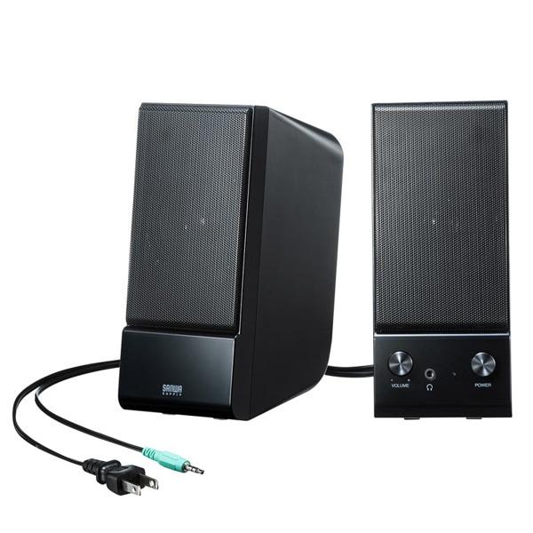 サンワサプライ マルチメディアスピーカー MM-SPL14BKN 1個(ご注文単位1個)【直送品】