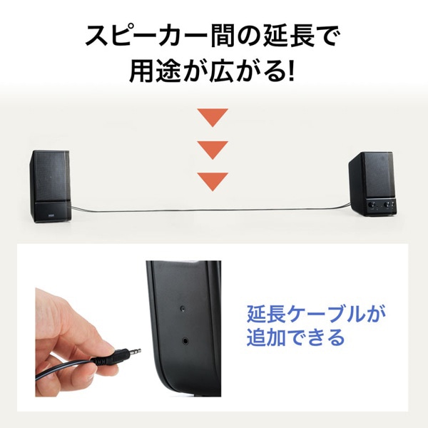 サンワサプライ マルチメディアスピーカー MM-SPL14BKN 1個（ご注文単位1個）【直送品】