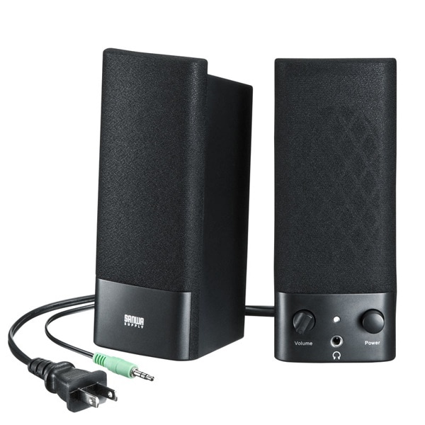 サンワサプライ マルチメディアスピーカー MM-SPL2N3 1個（ご注文単位1個）【直送品】