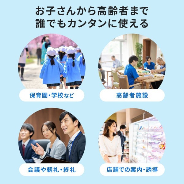 サンワサプライ 拡声器スピーカー ハンドマイク型 MM-SPAMP11N 1個（ご注文単位1個）【直送品】