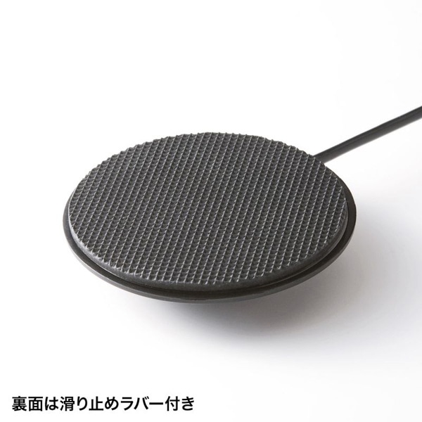 サンワサプライ フラット型PCマイク 3極ミニプラグ接続 MM-MC23N 1個（ご注文単位1個）【直送品】