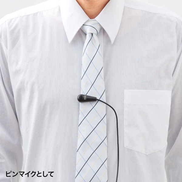 サンワサプライ クリップ付きPCマイク 3極ミニプラグ接続 MM-MC24N 1個（ご注文単位1個）【直送品】