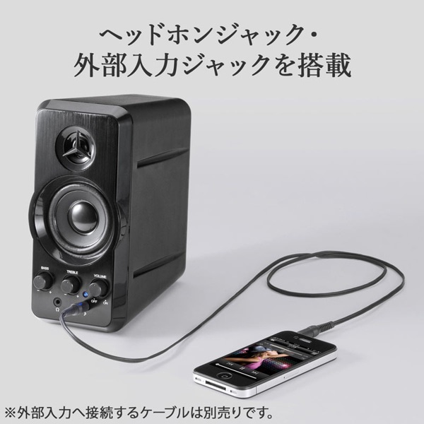サンワサプライ マルチメディアスピーカー MM-SPL6BKN 1個（ご注文単位1個）【直送品】