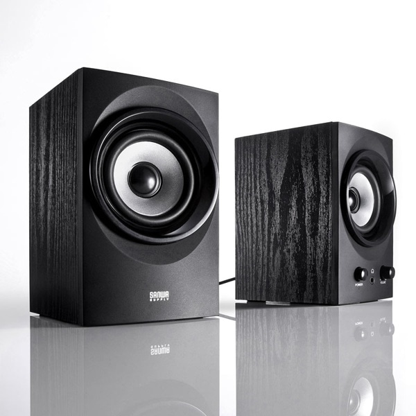 サンワサプライ ハイパワーUSBスピーカー ブラック MM-SPU9BKN 1個（ご注文単位1個）【直送品】