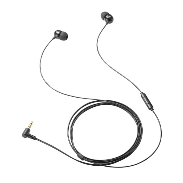 サンワサプライ ステレオイヤホン マイク付き ブラック MM-HS709BK 1個（ご注文単位1個）【直送品】