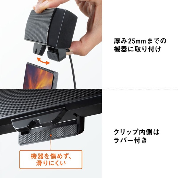 サンワサプライ USBサウンドバースピーカー MM-SPU17BKN 1個（ご注文単位1個）【直送品】