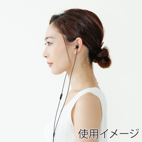 サンワサプライ USBイヤホンマイク ブラック MM-HSU21BK 1個（ご注文単位1個）【直送品】