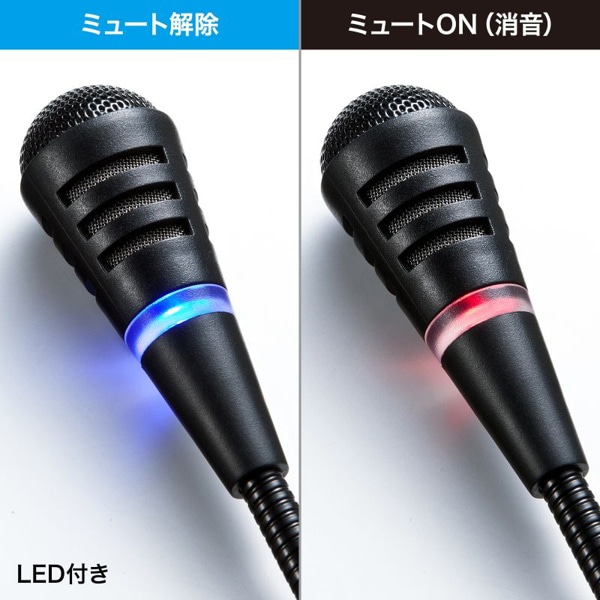 サンワサプライ USBマイクロホン 単一指向性 ブラック MM-MCU03BKN 1個（ご注文単位1個）【直送品】