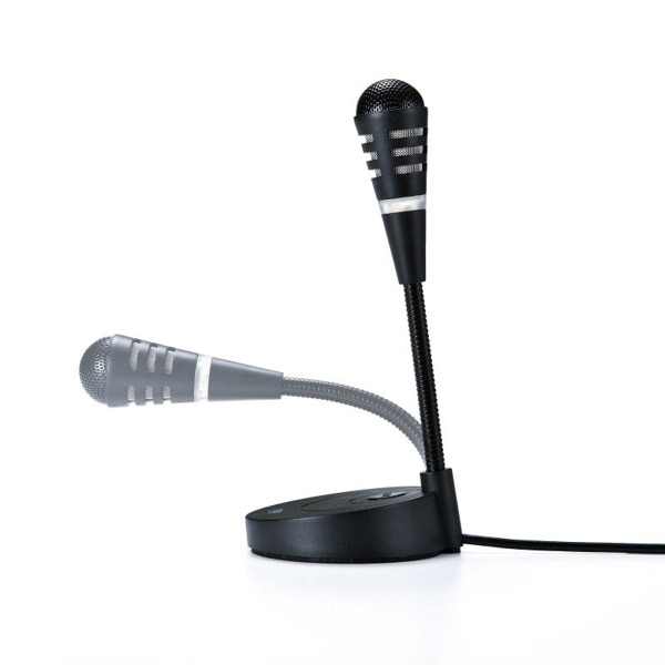 サンワサプライ USBマイクロホン 単一指向性 ブラック MM-MCU03BKN 1個（ご注文単位1個）【直送品】