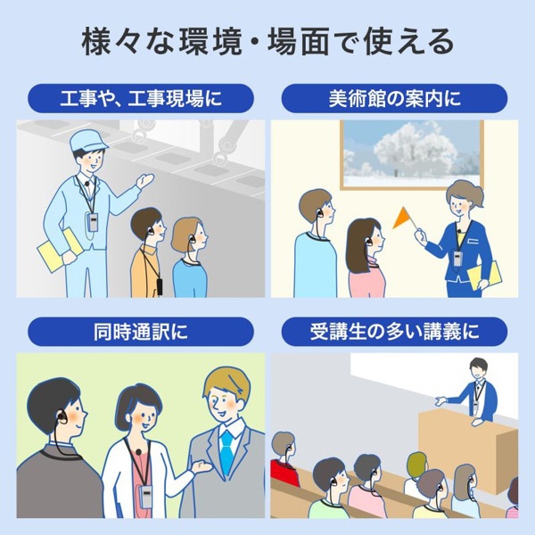 サンワサプライ ワイヤレスガイドシステム 親機 MM-WGS2TN 1個(ご注文単位1個)【直送品】