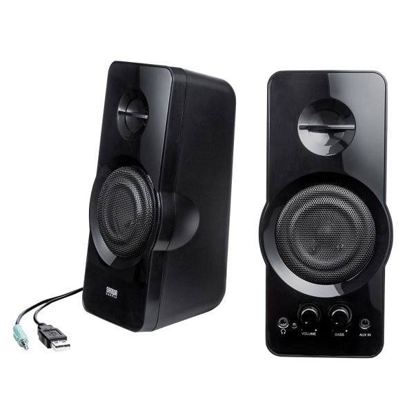 サンワサプライ ハイパワーUSB電源スピーカー MM-SPL19UBK 1個（ご注文単位1個）【直送品】