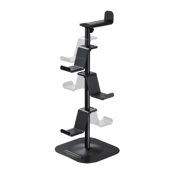 サンワサプライ ゲームコントローラースタンド ブラック JY-STN1BK 1個(ご注文単位1個)【直送品】