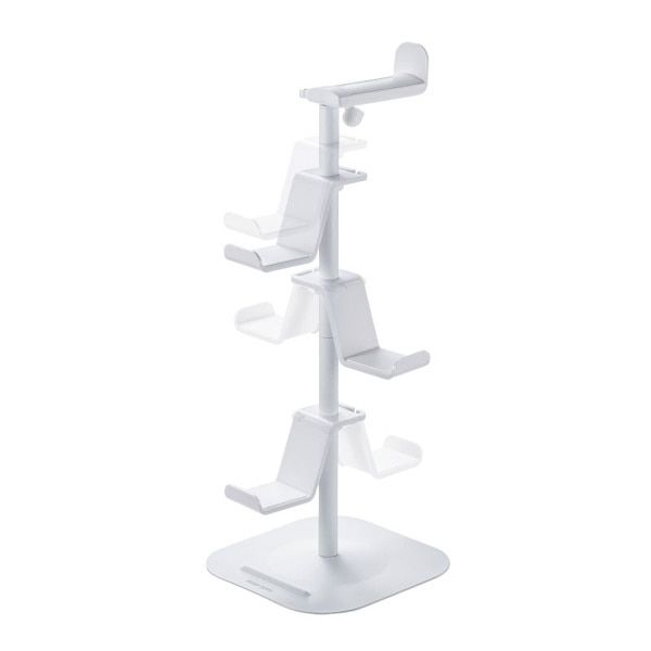 サンワサプライ ゲームコントローラースタンド ホワイト JY-STN1W 1個(ご注文単位1個)【直送品】