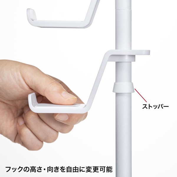 サンワサプライ ゲームコントローラースタンド ホワイト JY-STN1W 1個(ご注文単位1個)【直送品】