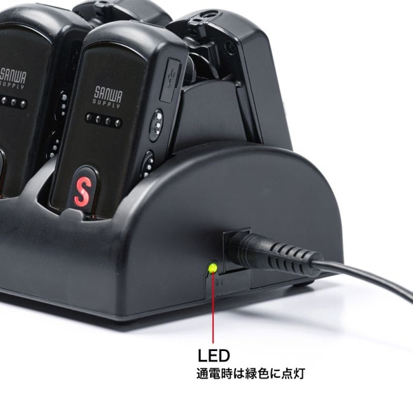 サンワサプライ ワイヤレスガイド用10台充電器 MM-WGS4用 MM-WGS4-CL1 1個（ご注文単位1個）【直送品】