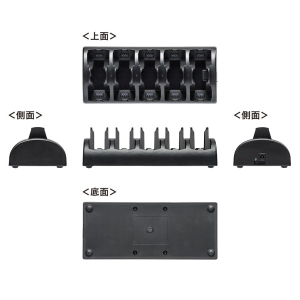 サンワサプライ ワイヤレスガイド用10台充電器 MM-WGS4用 MM-WGS4-CL1 1個（ご注文単位1個）【直送品】