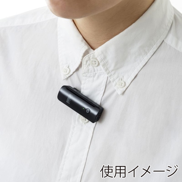 サンワサプライ ワイヤレスマイク マイク2台 MM-MCW02 1個(ご注文単位1個)【直送品】