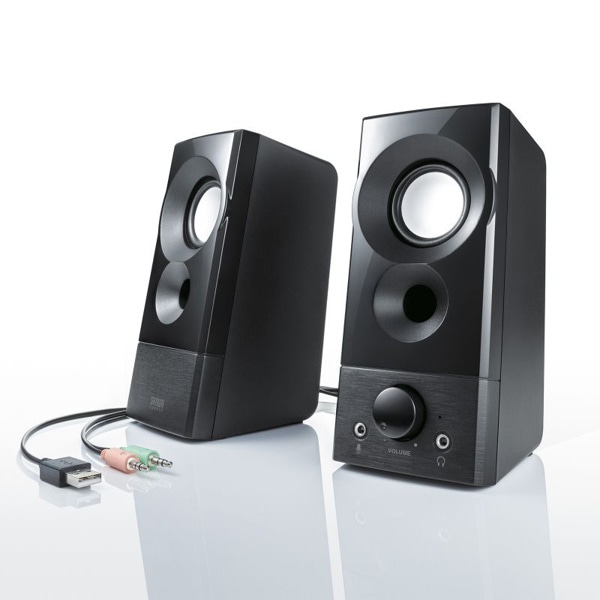 サンワサプライ USB電源スピーカー 実用最大出力6W MM-SPL20UBK 1個(ご注文単位1個)【直送品】