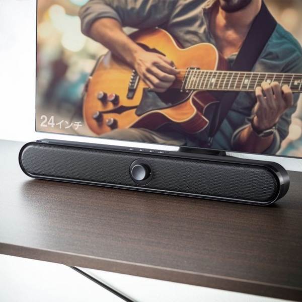 サンワサプライ スリムサウンドバースピーカー Bluetooth対応 MM-SPSBA4 1個（ご注文単位1個）【直送品】