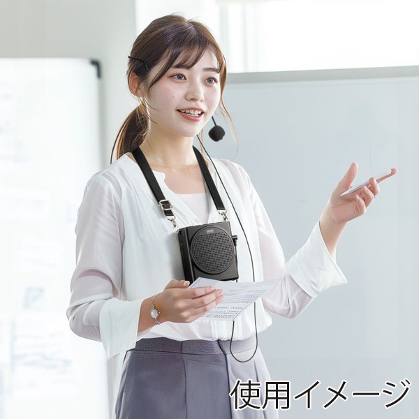 サンワサプライ ハンズフリー拡声器スピーカー MM-SPAMP19 1個(ご注文単位1個)【直送品】