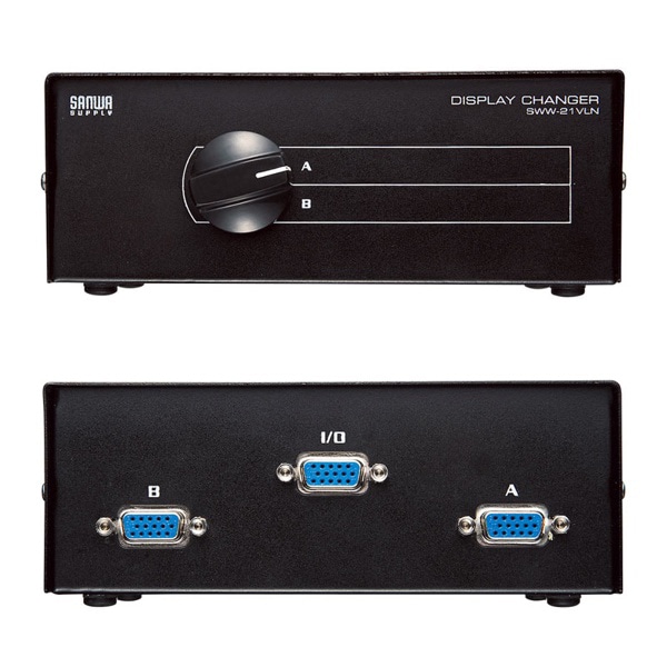 サンワサプライ ディスプレイ切替器 2回路 SWW-21VLN 1個（ご注文単位1個）【直送品】