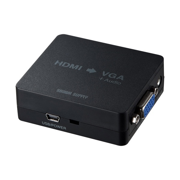サンワサプライ HDMI/VGA 変換コンバーター VGA-CVHD1 1個(ご注文単位1個)【直送品】