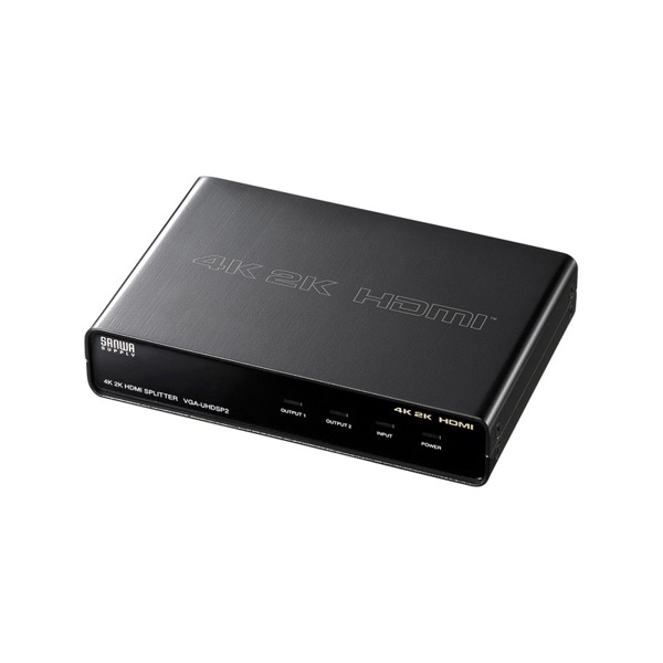 サンワサプライ HDMI分配器 2分配 4K2K対応 VGA-UHDSP2 1個（ご注文単位1個）【直送品】