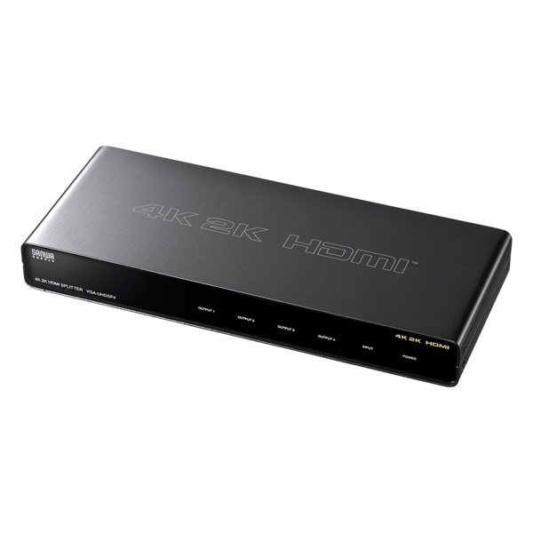 サンワサプライ HDMI分配器 4分配 4K2K対応 VGA-UHDSP4 1個（ご注文単位1個）【直送品】