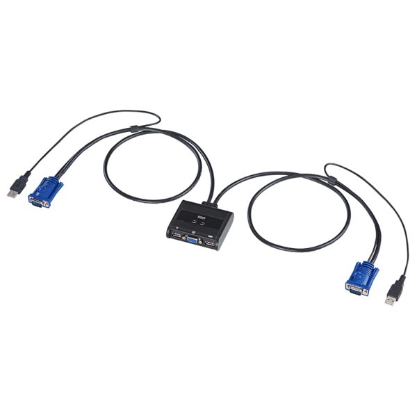 サンワサプライ パソコン自動切替器 2:1 SW-KVM2UUN 1個(ご注文単位1個)【直送品】