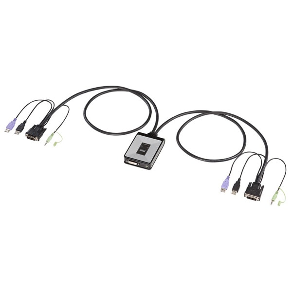 サンワサプライ DVIパソコン自動切替器 SW-KVM2DUN 1個(ご注文単位1個)【直送品】